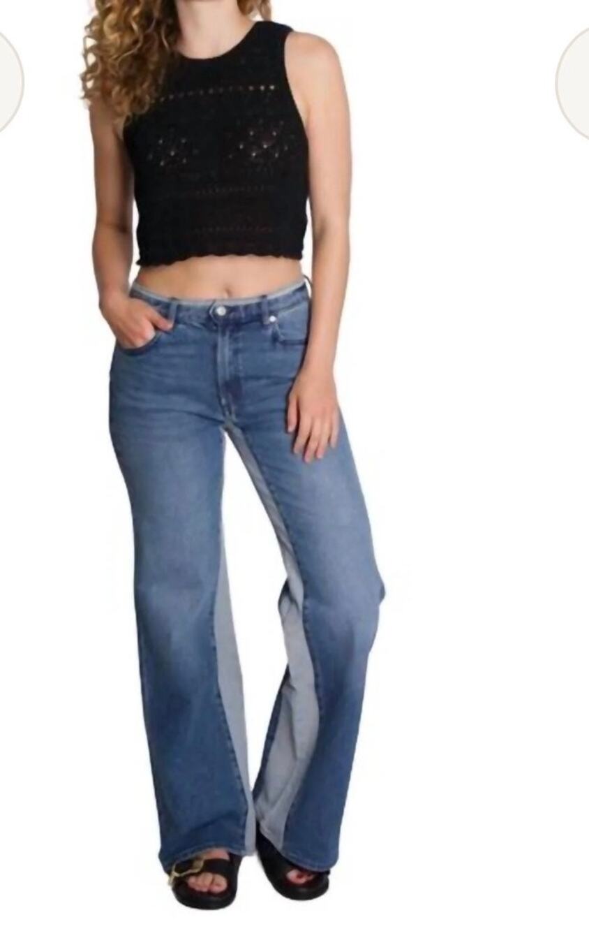 Daily Blue by AG Adriano Goldschmied Virgo 2 Tone Wide Leg Jean 27